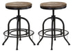 Liberty Furniture Vintage Dining Series Bar Stool in Weathered Gray with Black (Set of 2) image