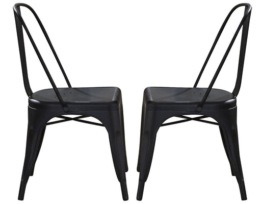 Liberty Furniture Vintage Dining Series Bow Back Dining Side Chair in Black (Set of 2) image