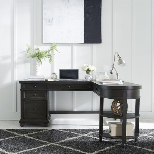 Liberty Harvest Home L Writing Desk and Right Return in Chalkboard image