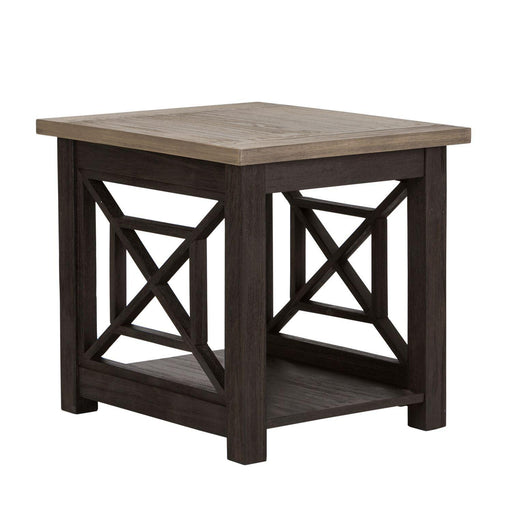 Liberty Heatherbrook End Table in Charcoal and Ash image