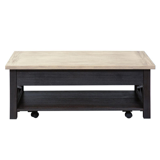 Liberty Heatherbrook Lift Top Cocktail Table in Charcoal and Ash image