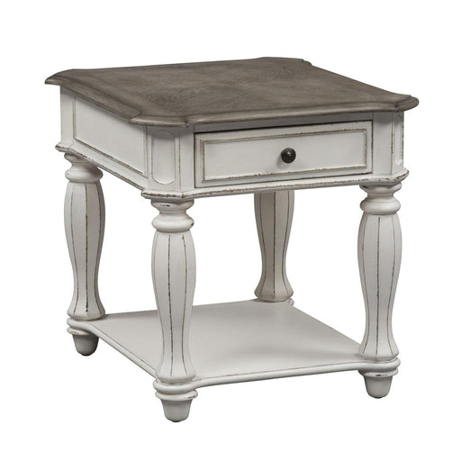 Liberty Magnolia Manor End Table in Antique White image