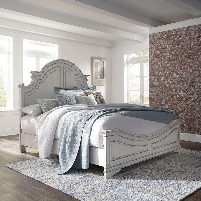 Liberty Magnolia Manor King Panel Bed in Antique White image
