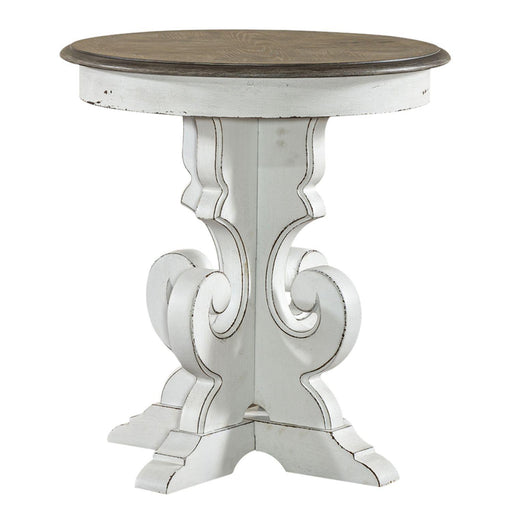 Liberty Magnolia Manor Round End Table in Antique White image