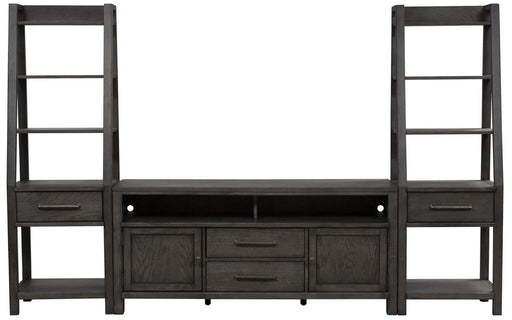 Liberty Modern Farmhouse 66" Entertainment Center with Piers in Dusty Charcoal image