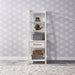 Liberty Modern Farmhouse Leaning Bookcase in White image