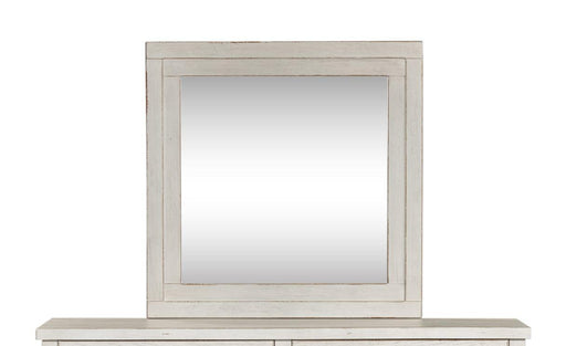 Liberty Modern Farmhouse Mirror in White image