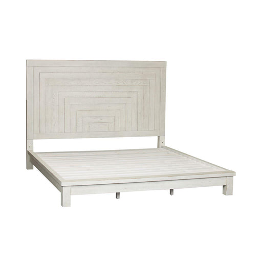 Liberty Modern Farmhouse Queen Platform Bed in White image