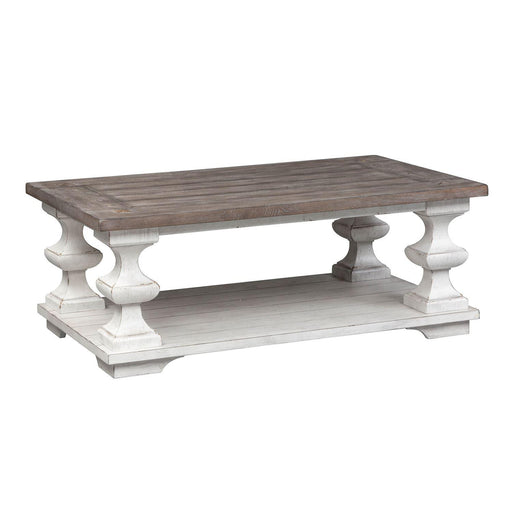Liberty Sedona Cocktail Table in Heavy Distressed White image