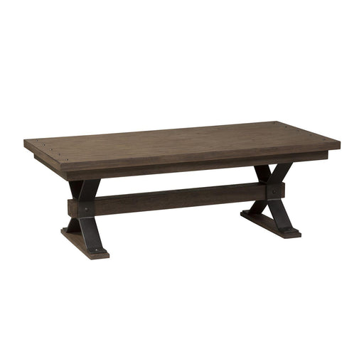 Liberty Sonoma Road Rectangular Cocktail Table in Weathered Beaten Bark image