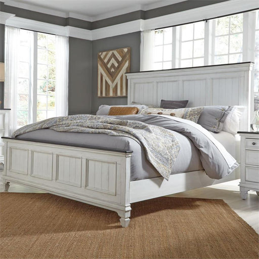Liberty Furniture Allyson Park California King Panel Bed in Wirebrushed White image