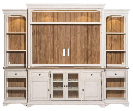 Liberty Morgan Creek 56" Entertainment Center with Piers in Antique White image