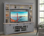 Parker House Americana Modern 92 in. TV Console with Hutch, Back Panel and LED Lights in Dove image