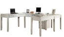 Parker House Boca 6-Piece U-Shaped Modular Desk Office in Cottage White image