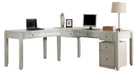 Parker House Boca 4-Piece L-Shaped Modular Office Desk in Cottage White image