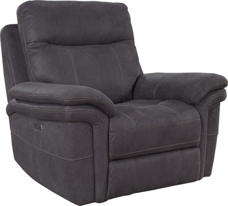 Parker House Mason Recliner Power with USB Charging Port and Power Hradrest in Charcoal image