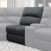 Parker House Polaris Manual Armless Recliner  in Slate image