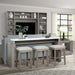 Parker House Pure Modern Everywhere Console with 3 Stools in Moon Stone-4 image