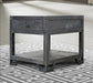 Parker House Veracruz Chairside Table in Rustic Charcoal image