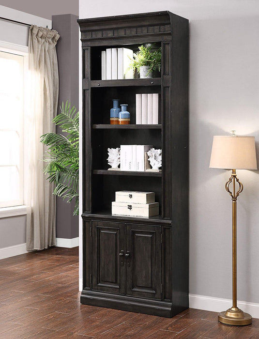 Parker House Washington Heights 32" Open Top Bookcase in Washed Charcoal image