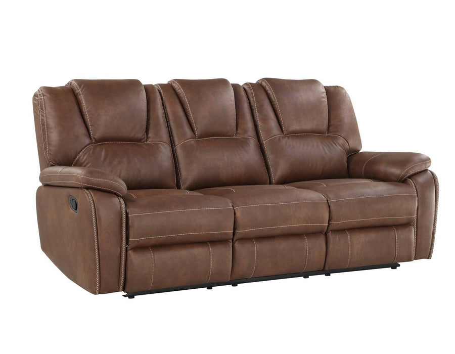 Steve Silver Katrine Manual Reclining Sofa in Chestnut Brown image