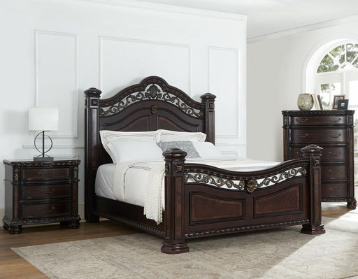 Steve Silver Monte Carlo King Poster Bed in Cocoa image