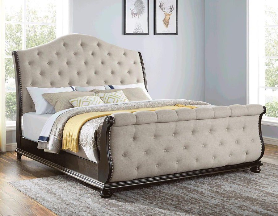 Steve Silver Rhapsody Queen Sleigh Bed in Molasses image