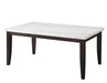 Steve Silver Sterling Faux Marble Dining Table in Cordovan Dark Cherry image