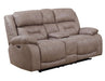 Steve Silver Aria Dual Power Reclining Console Loveseat in Desert Sand image