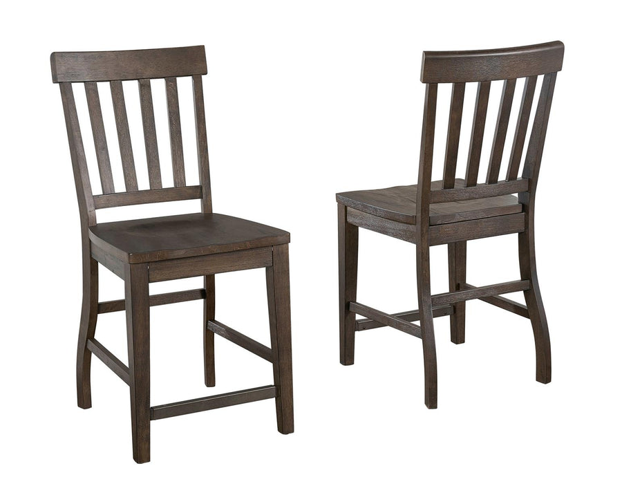Steve Silver Cayla Counter Chair in Dark Oak (Set of 2) image