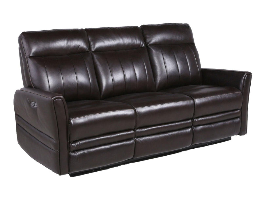 Steve Silver Coachella Leather Dual Power Reclining Sofa in Brown image