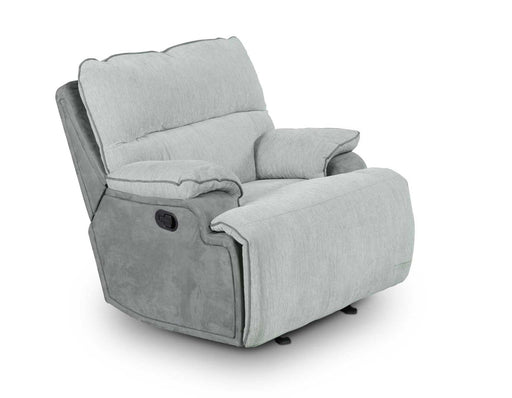 Steve Silver Cyprus Manual Glider Recliner in Two-Tone Cloud image
