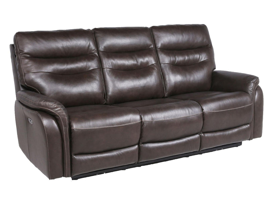 Steve Silver Fortuna Leather Dual Power Reclining Sofa in Coffee image