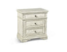 Steve Silver Highland Park 3 Drawer Nightstand in Cathedral White image
