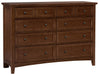 Vaughan-Basset Bonanza 8-Drawer Triple Dresser in Cherry image