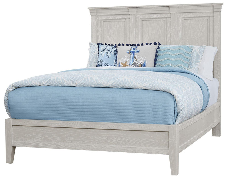 Vaughan-Bassett Passageways Oyster Grey King Mansion Bed with Low Profile Footboard in Grey image