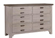 Vaughan-Bassett Bungalow 6 Drawer Dresser in Dover image