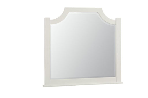 Vaughan-Bassett Maple Road Scalloped Mirror in Soft White/Natural Top image
