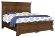 Vaughan-Bassett Heritage Queen Mansion Bed with Storage Footboard in Amish Cherry image