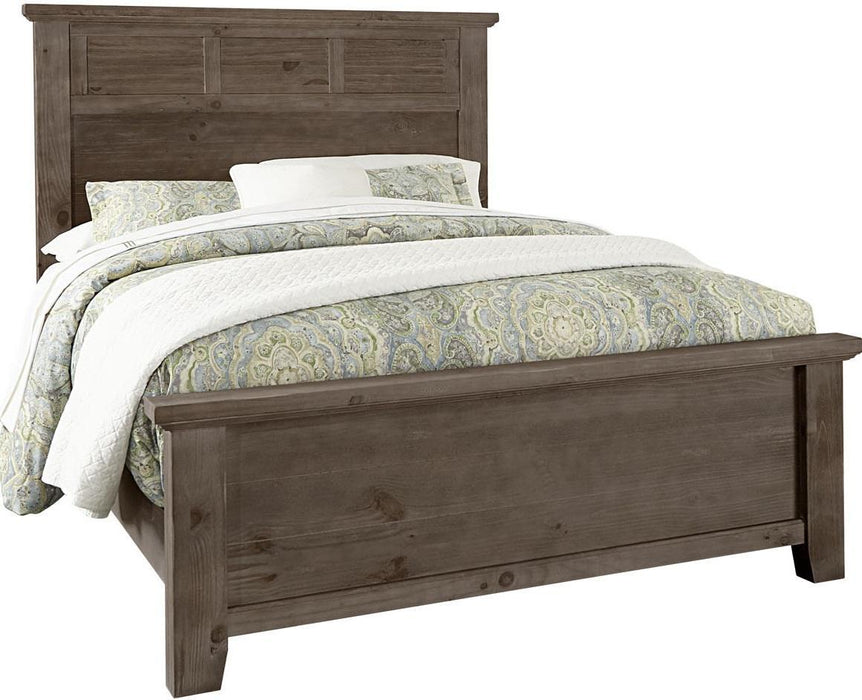 Vaughan-Bassett Sawmill Queen Louver Bed in Saddle Grey image