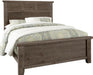 Vaughan-Bassett Sawmill Queen Louver Bed in Saddle Grey image