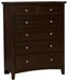 Vaughan-Basset Bonanza 5-Drawer Chest in Merlot image