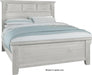 Vaughan-Bassett Sawmill Queen Louver Bed in Alabaster Two Tone image